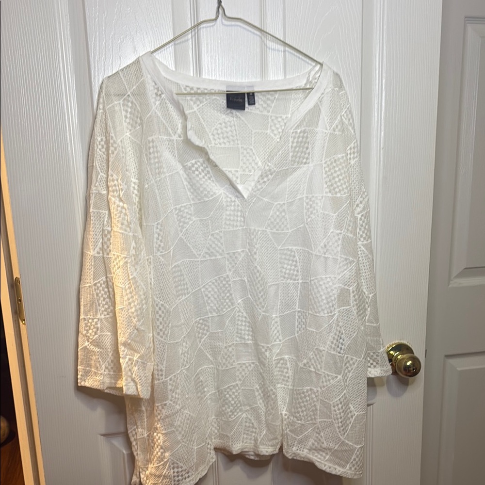 *NWT* white lace top